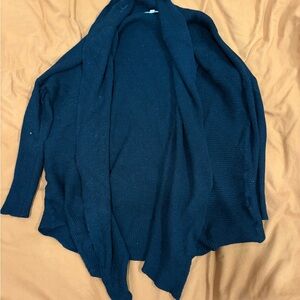 Elegant Black Open Front Cardigan